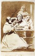 Francisco Goya Caricatura alegre oil painting on canvas